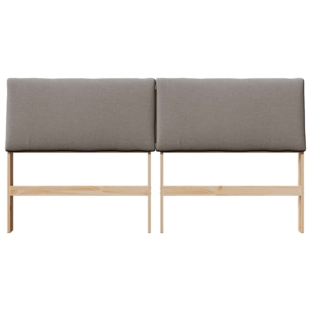 Gestoffeerd hoofdbord Taupe 180 cm Massief grenenhout is nu te koop bij PeponiXL, paradijselijk wonen!