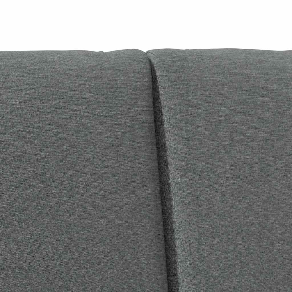 Gestoffeerd hoofdbord Donkergrijs 160 cm Massief grenenhout is nu te koop bij PeponiXL, paradijselijk wonen!