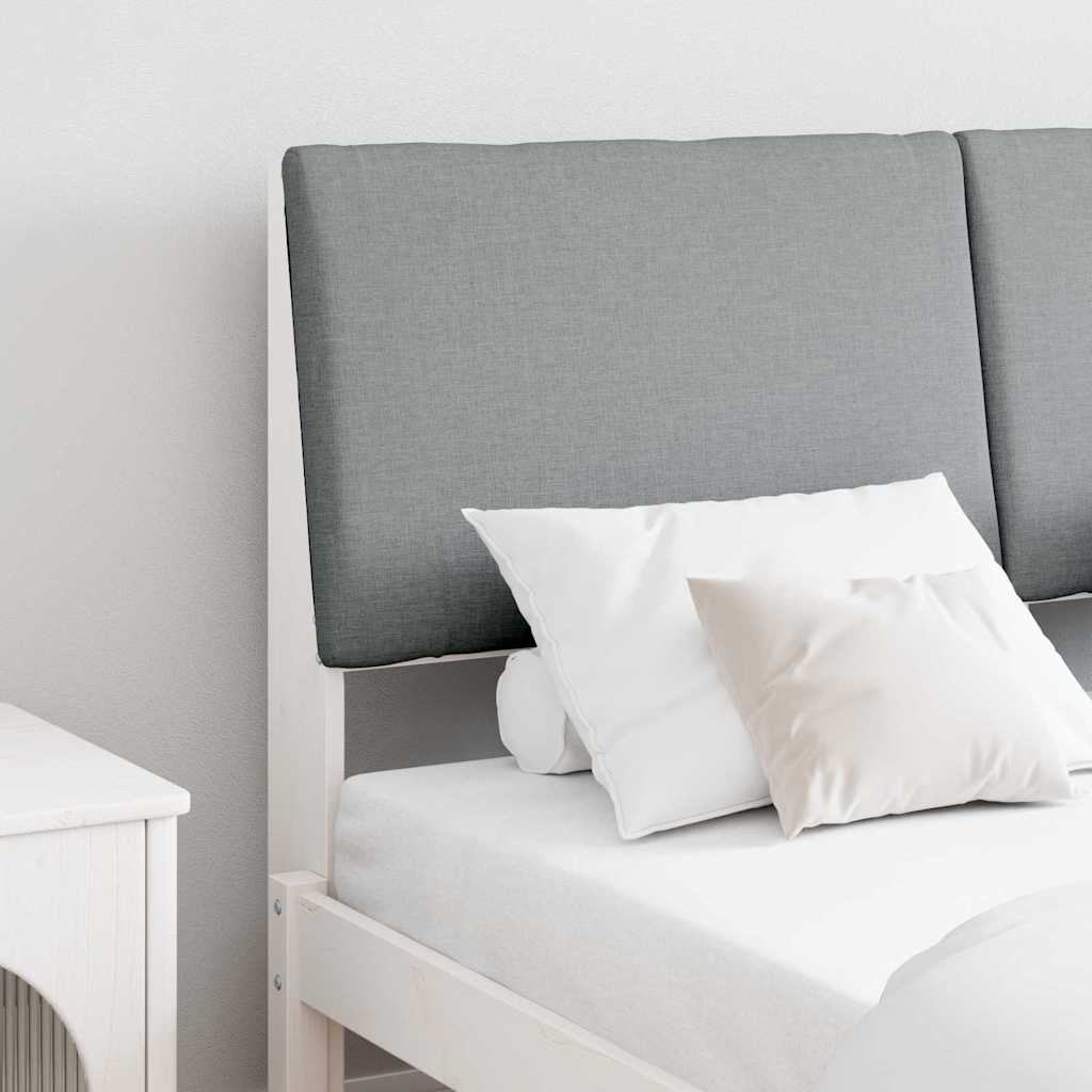 Gestoffeerd hoofdbord Lichtgrijs 160 cm Massief grenenhout is nu te koop bij PeponiXL, paradijselijk wonen!