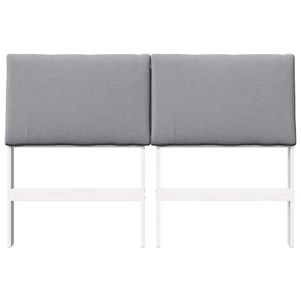 Gestoffeerd hoofdbord Lichtgrijs 160 cm Massief grenenhout is nu te koop bij PeponiXL, paradijselijk wonen!