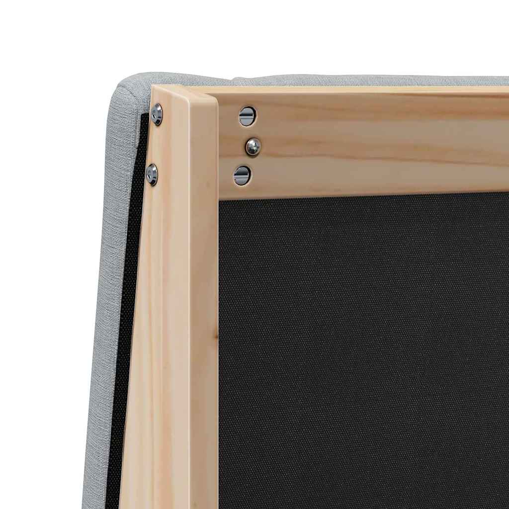 Gestoffeerd hoofdbord Lichtgrijs 150 cm Massief grenenhout is nu te koop bij PeponiXL, paradijselijk wonen!