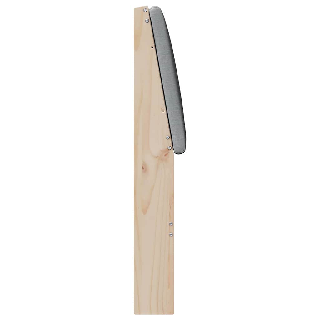 Gestoffeerd hoofdbord Lichtgrijs 140 cm Massief grenenhout is nu te koop bij PeponiXL, paradijselijk wonen!