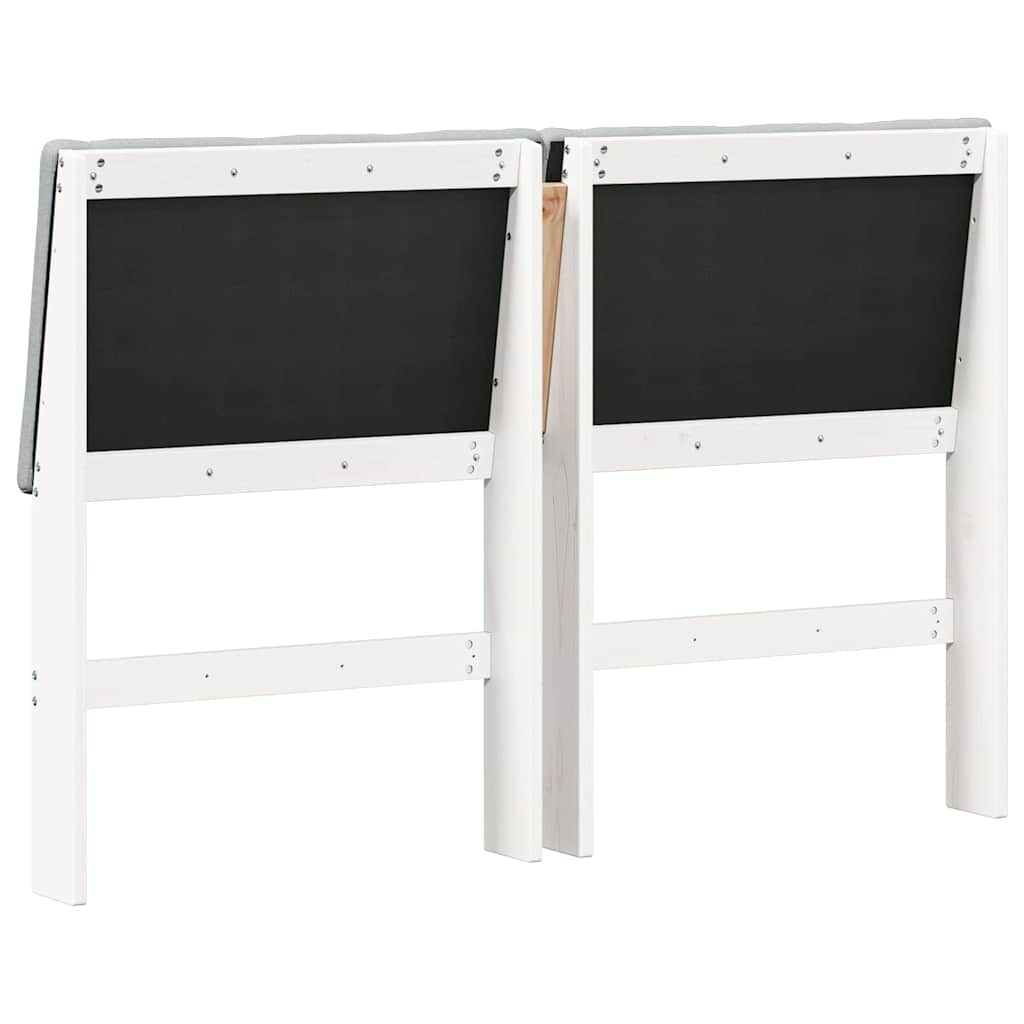 Gestoffeerd hoofdbord Lichtgrijs 140 cm Massief grenenhout is nu te koop bij PeponiXL, paradijselijk wonen!