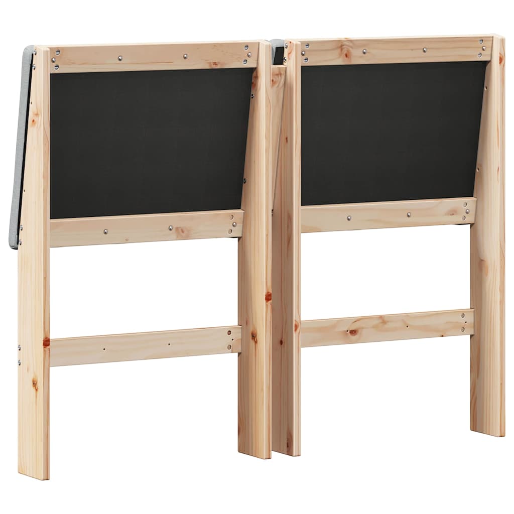 Gestoffeerd hoofdbord Lichtgrijs 135 cm Massief grenenhout is nu te koop bij PeponiXL, paradijselijk wonen!