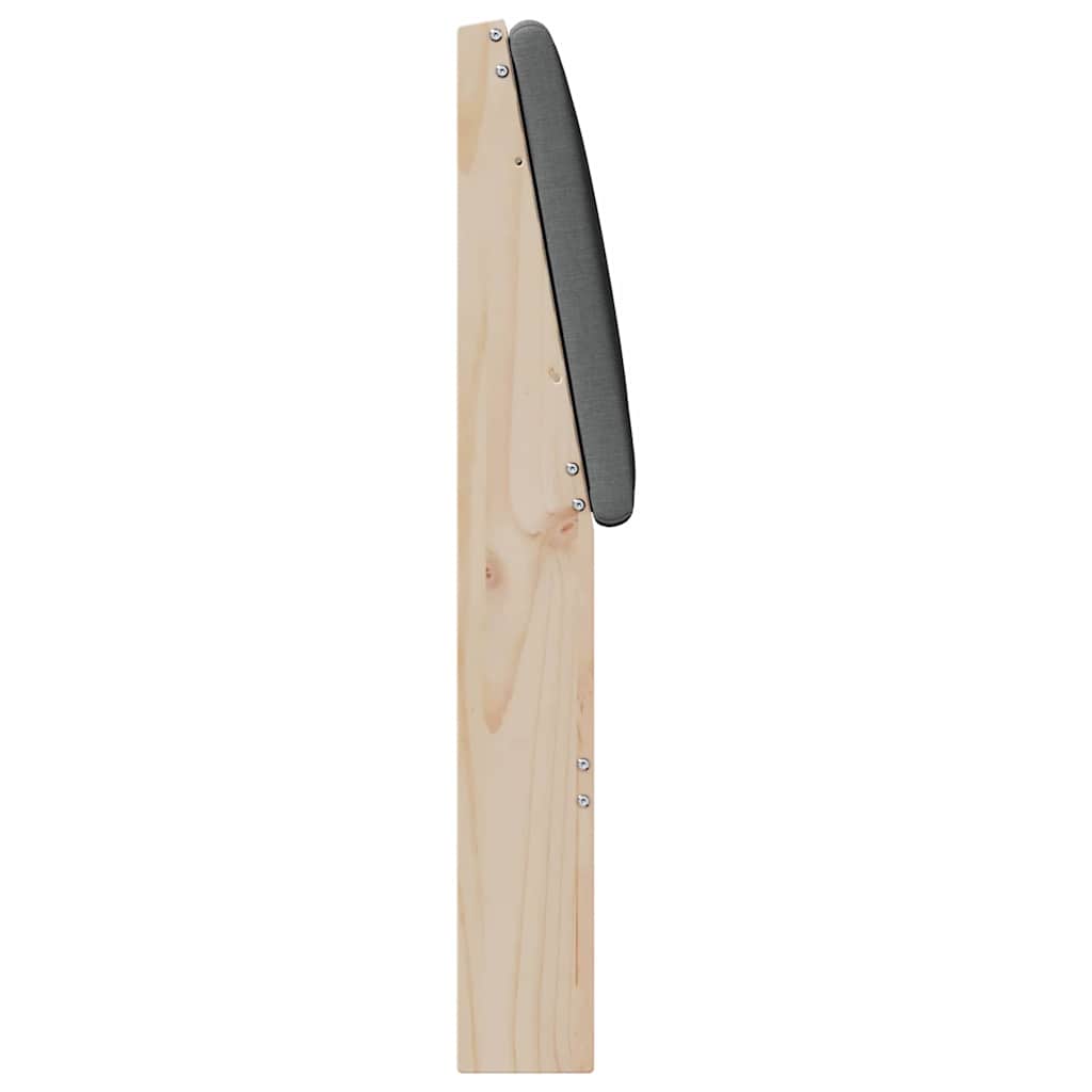 Gestoffeerd hoofdbord Donkergrijs 135 cm Massief grenenhout is nu te koop bij PeponiXL, paradijselijk wonen!