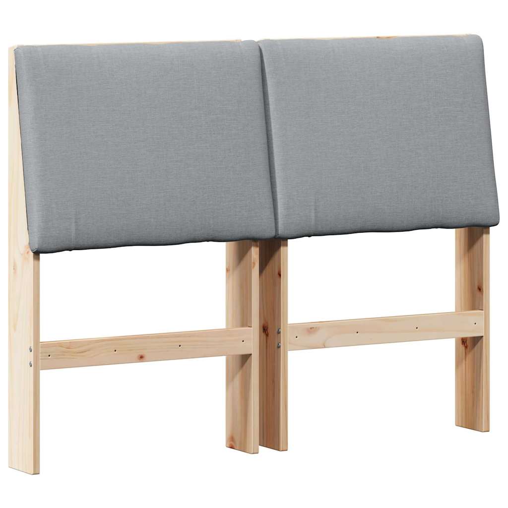Gestoffeerd hoofdbord Lichtgrijs 120 cm Massief grenenhout is nu te koop bij PeponiXL, paradijselijk wonen!