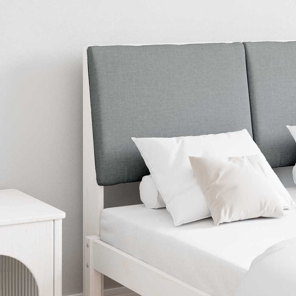Gestoffeerd hoofdbord Lichtgrijs 120 cm Massief grenenhout is nu te koop bij PeponiXL, paradijselijk wonen!