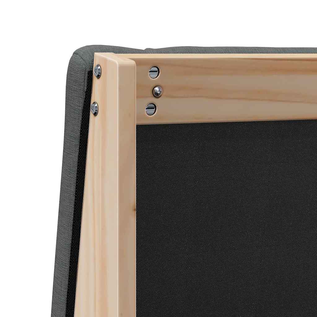 Gestoffeerd hoofdbord Donkergrijs 100 cm Massief grenenhout is nu te koop bij PeponiXL, paradijselijk wonen!