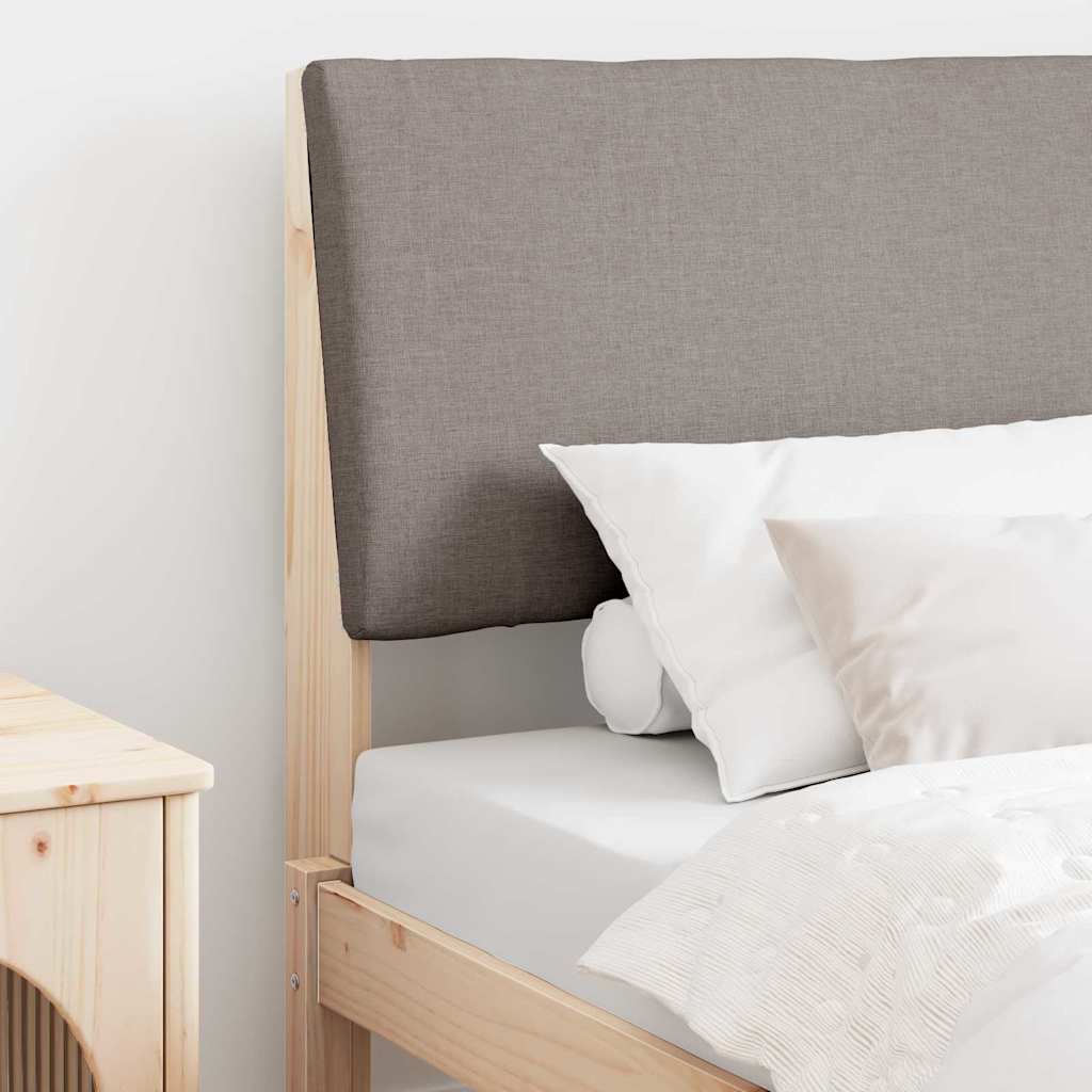 Gestoffeerd hoofdbord Taupe 90 cm Massief grenenhout is nu te koop bij PeponiXL, paradijselijk wonen!