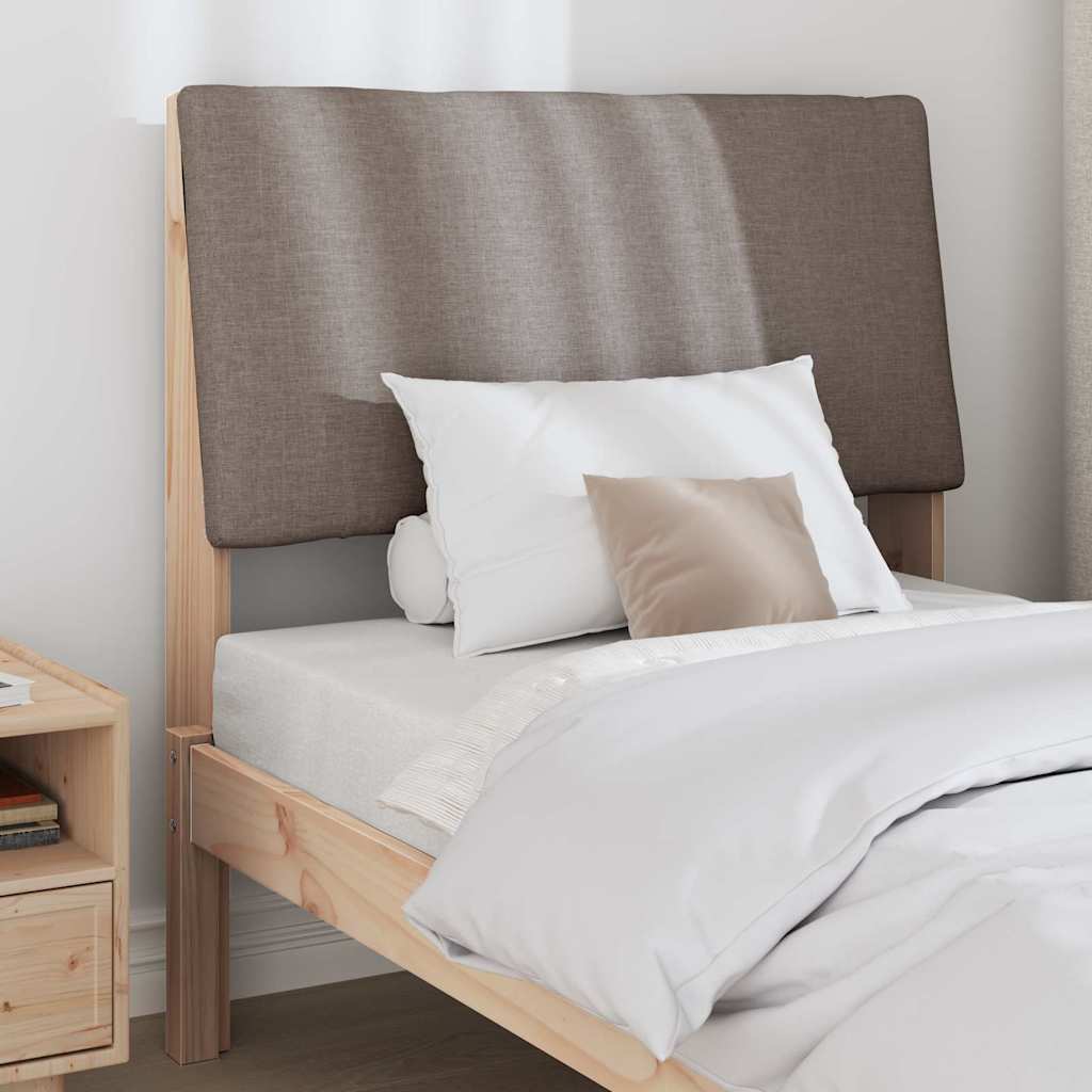Gestoffeerd hoofdbord Taupe 90 cm Massief grenenhout is nu te koop bij PeponiXL, paradijselijk wonen!