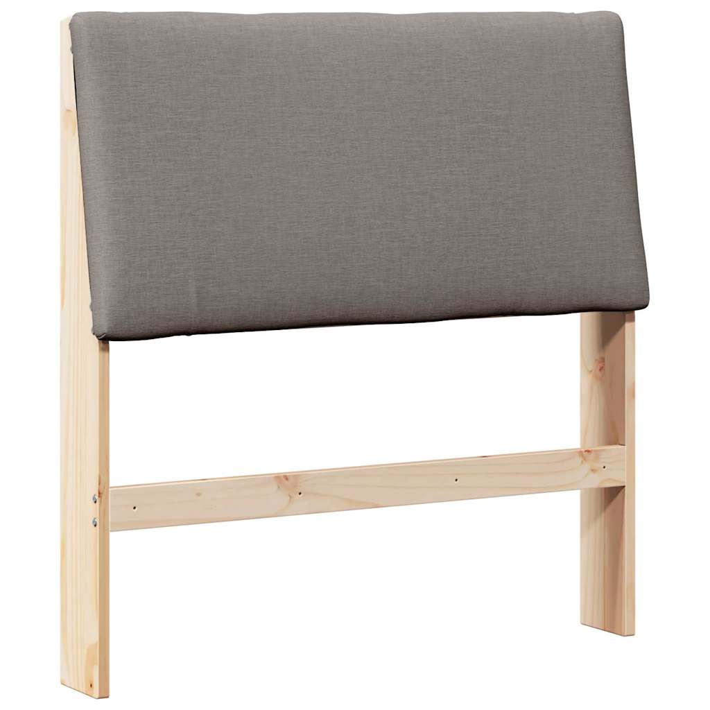 Gestoffeerd hoofdbord Taupe 90 cm Massief grenenhout is nu te koop bij PeponiXL, paradijselijk wonen!