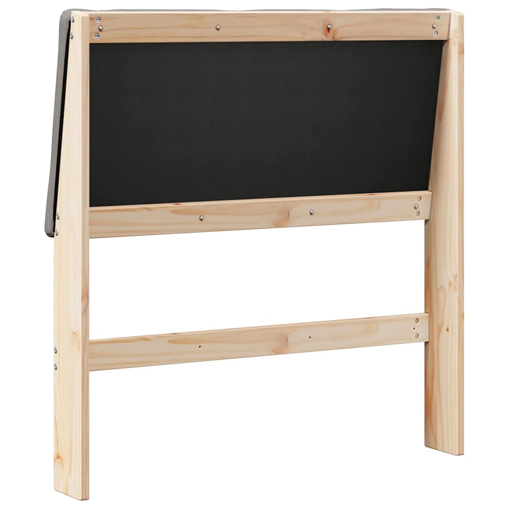 Gestoffeerd hoofdbord Taupe 90 cm Massief grenenhout is nu te koop bij PeponiXL, paradijselijk wonen!