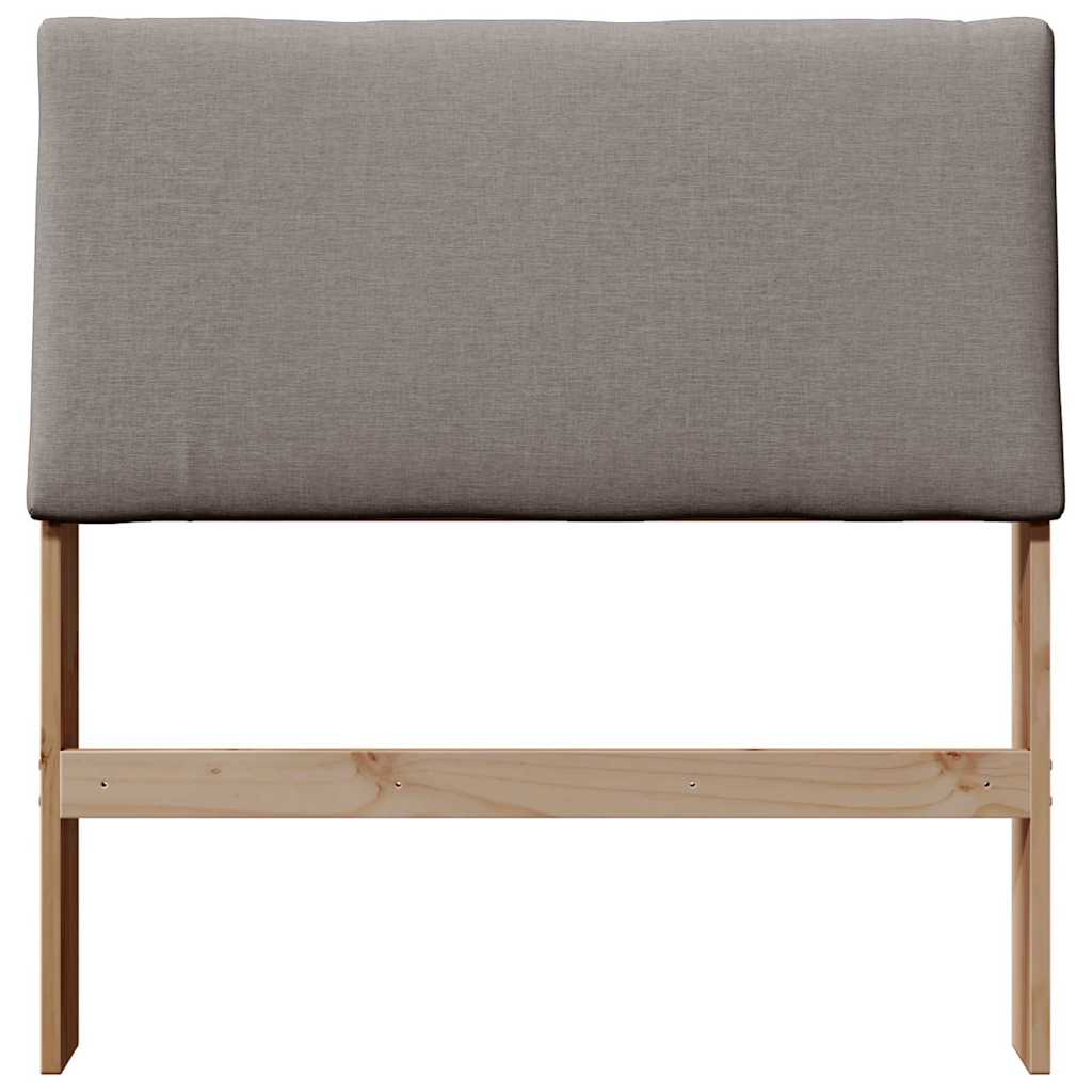 Gestoffeerd hoofdbord Taupe 90 cm Massief grenenhout is nu te koop bij PeponiXL, paradijselijk wonen!