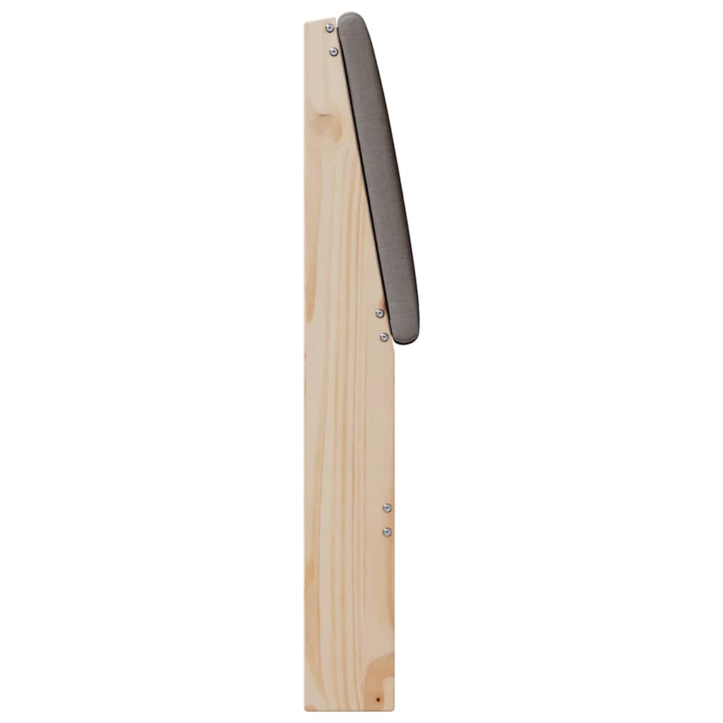 Gestoffeerd hoofdbord Taupe 90 cm Massief grenenhout is nu te koop bij PeponiXL, paradijselijk wonen!