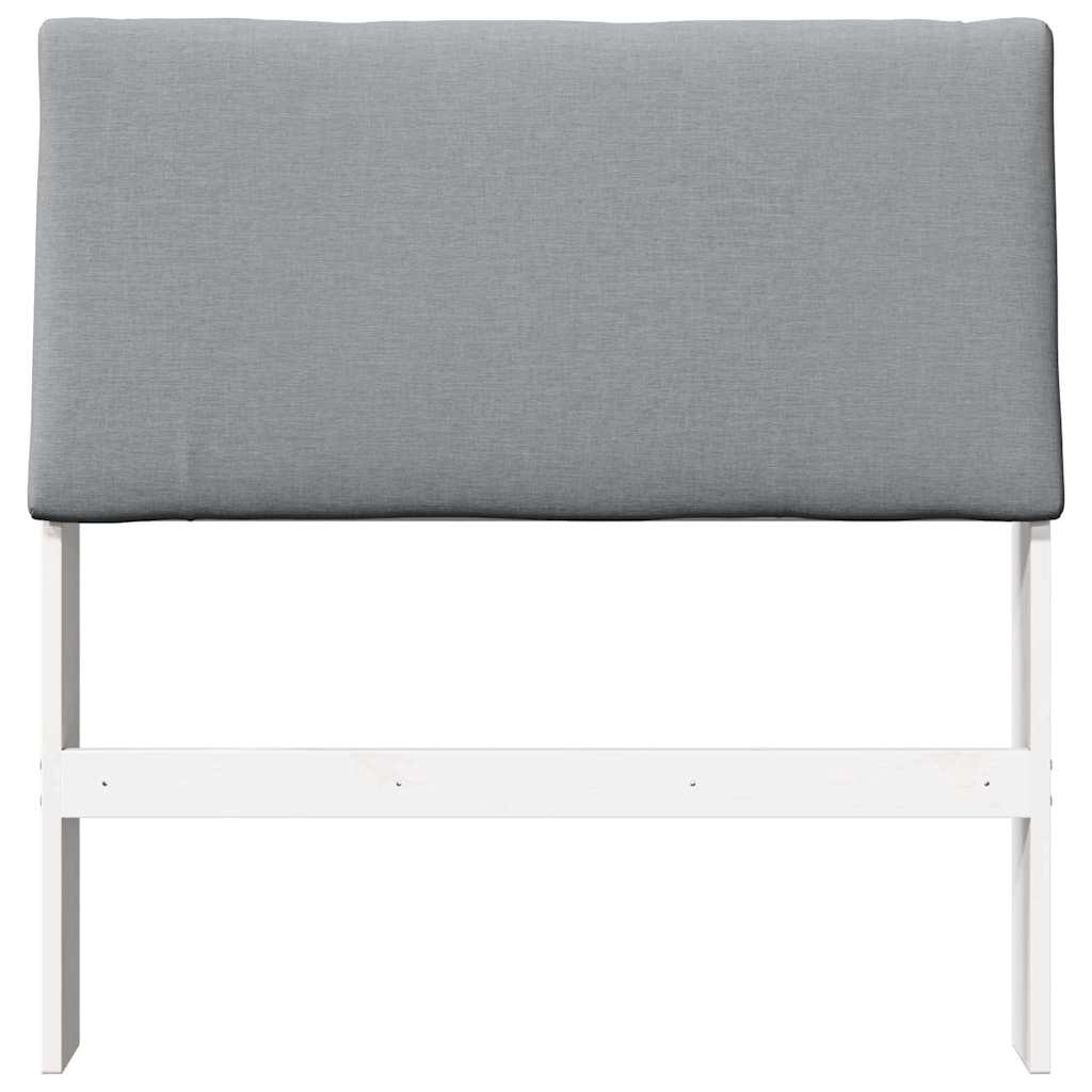 Gestoffeerd hoofdbord Lichtgrijs 90 cm Massief grenenhout is nu te koop bij PeponiXL, paradijselijk wonen!