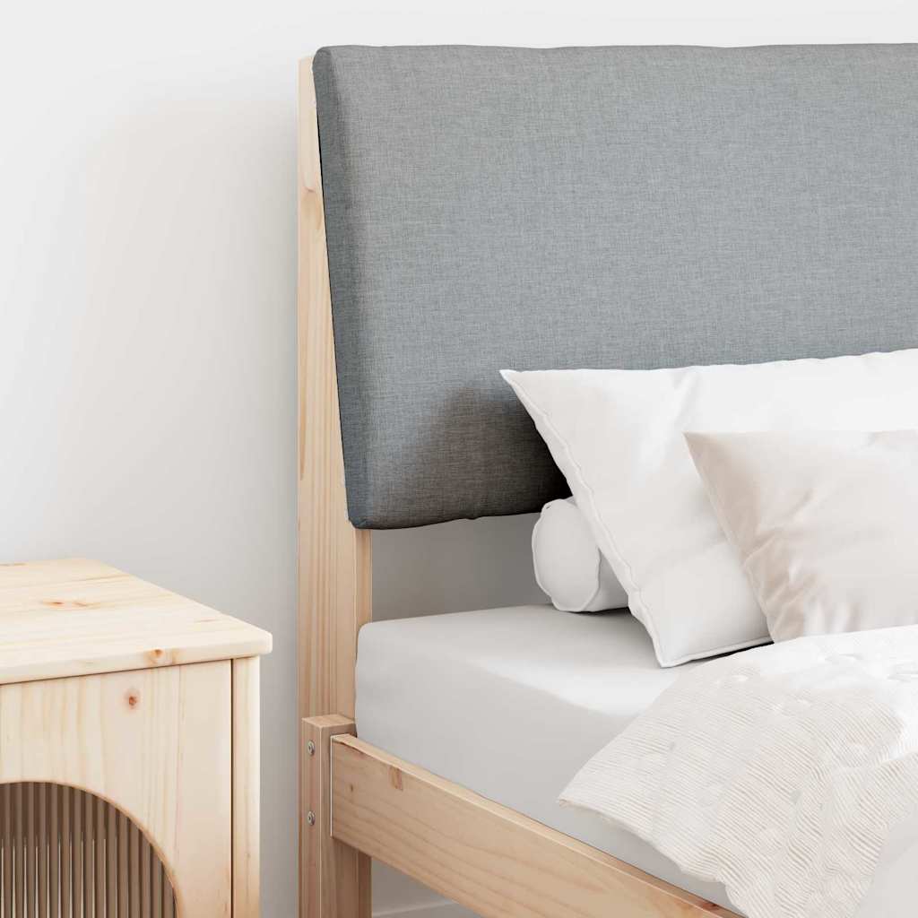 Gestoffeerd hoofdbord Lichtgrijs 75 cm Massief grenenhout is nu te koop bij PeponiXL, paradijselijk wonen!
