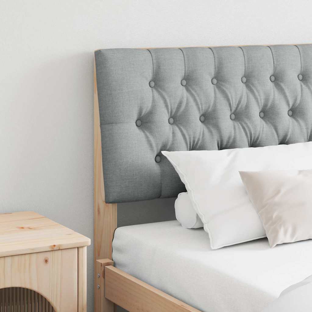 Gestoffeerd hoofdbord Lichtgrijs 200 cm Massief grenenhout is nu te koop bij PeponiXL, paradijselijk wonen!