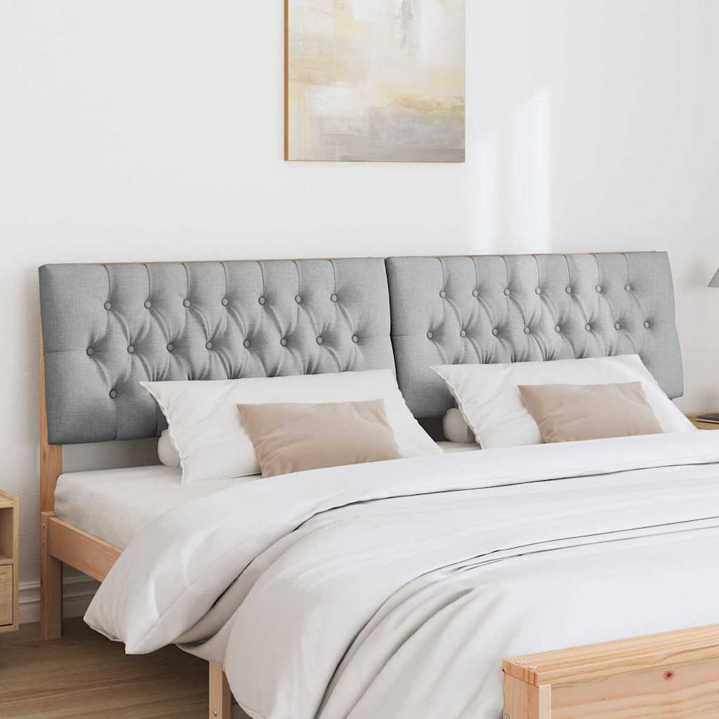 Gestoffeerd hoofdbord Lichtgrijs 200 cm Massief grenenhout is nu te koop bij PeponiXL, paradijselijk wonen!