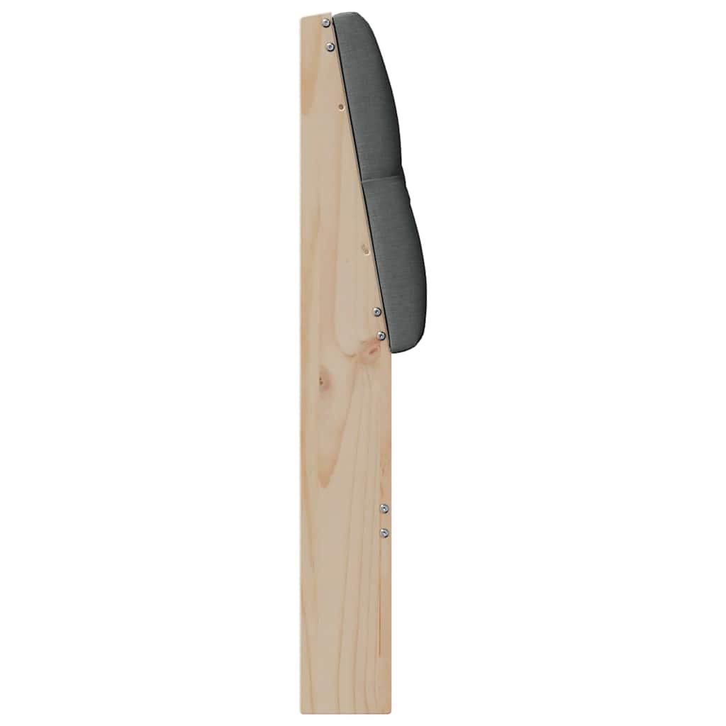 Gestoffeerd hoofdbord Donkergrijs 200 cm Massief grenenhout is nu te koop bij PeponiXL, paradijselijk wonen!