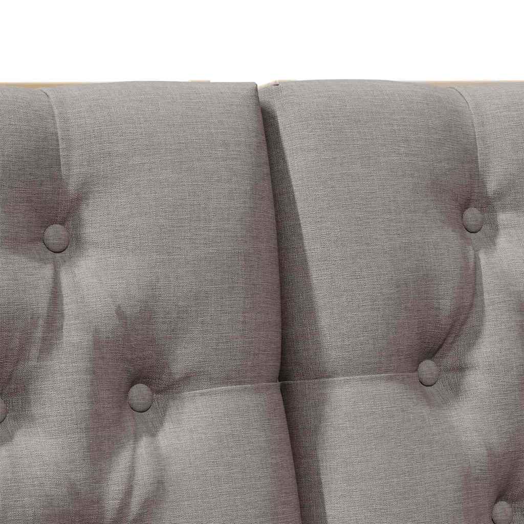 Gestoffeerd hoofdbord Taupe 200 cm Massief grenenhout is nu te koop bij PeponiXL, paradijselijk wonen!