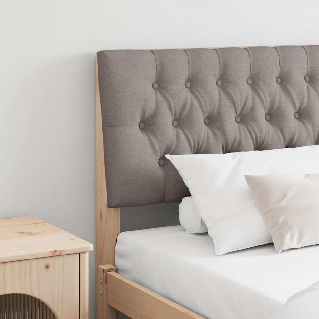 Gestoffeerd hoofdbord Taupe 200 cm Massief grenenhout is nu te koop bij PeponiXL, paradijselijk wonen!