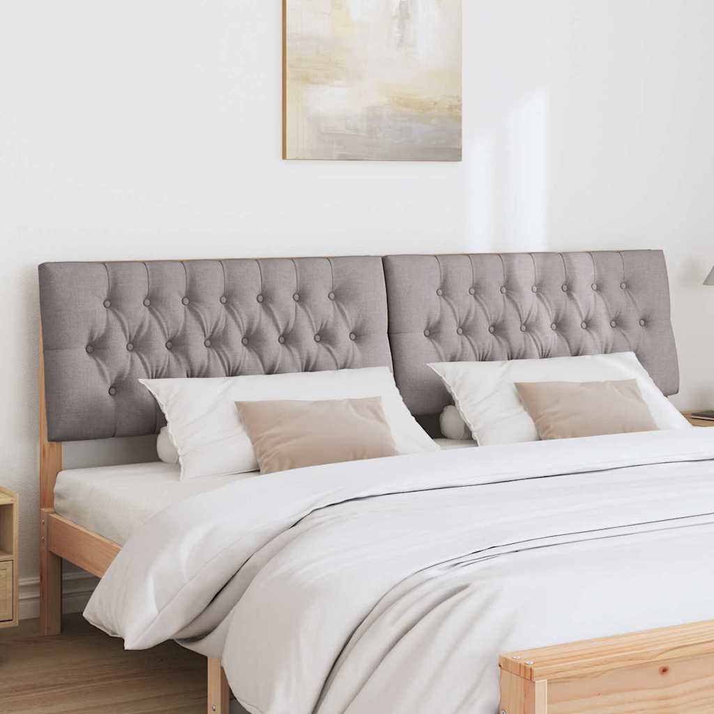 Gestoffeerd hoofdbord Taupe 200 cm Massief grenenhout is nu te koop bij PeponiXL, paradijselijk wonen!