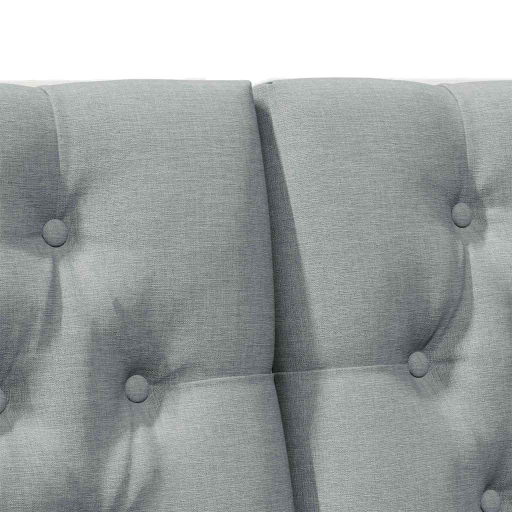 Gestoffeerd hoofdbord Lichtgrijs 200 cm Massief grenenhout is nu te koop bij PeponiXL, paradijselijk wonen!