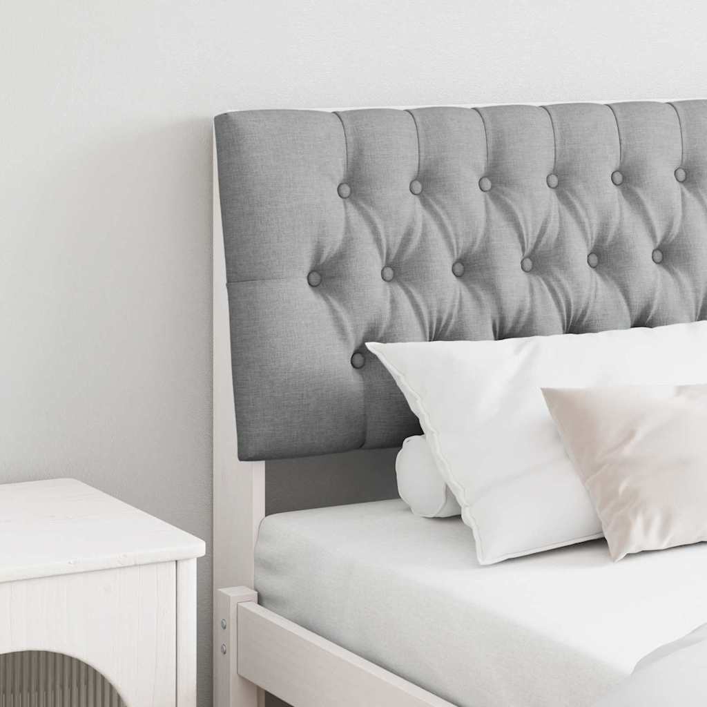 Gestoffeerd hoofdbord Lichtgrijs 200 cm Massief grenenhout is nu te koop bij PeponiXL, paradijselijk wonen!