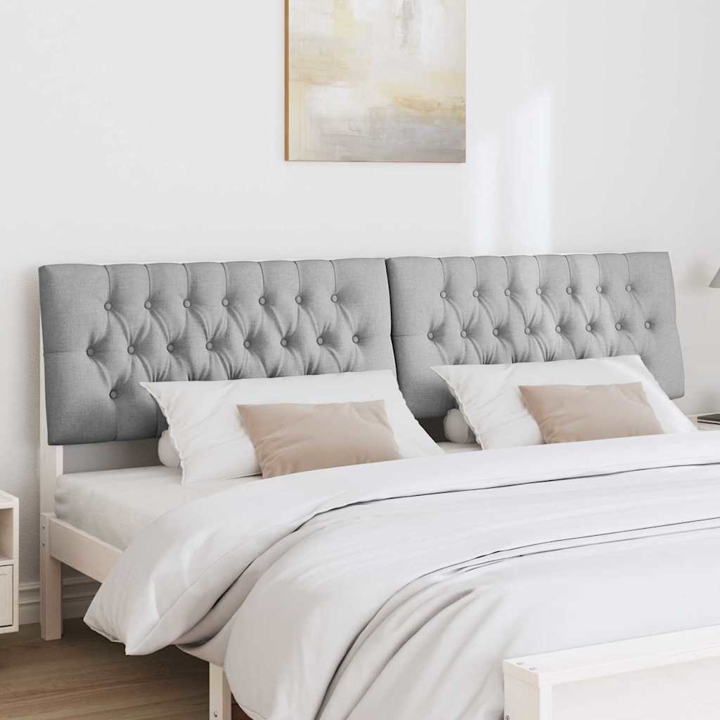 Gestoffeerd hoofdbord Lichtgrijs 200 cm Massief grenenhout is nu te koop bij PeponiXL, paradijselijk wonen!