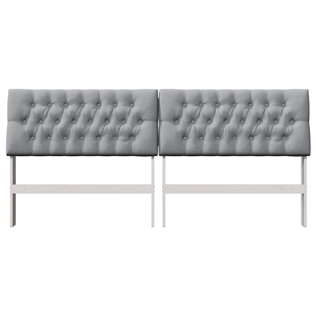 Gestoffeerd hoofdbord Lichtgrijs 200 cm Massief grenenhout is nu te koop bij PeponiXL, paradijselijk wonen!