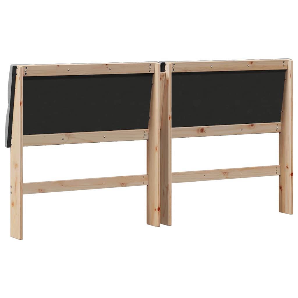 Gestoffeerd hoofdbord Lichtgrijs 180 cm Massief grenenhout is nu te koop bij PeponiXL, paradijselijk wonen!