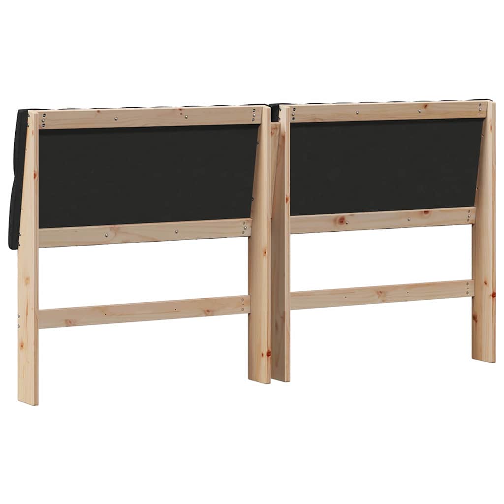 Gestoffeerd hoofdbord Zwart 180 cm Massief grenenhout is nu te koop bij PeponiXL, paradijselijk wonen!