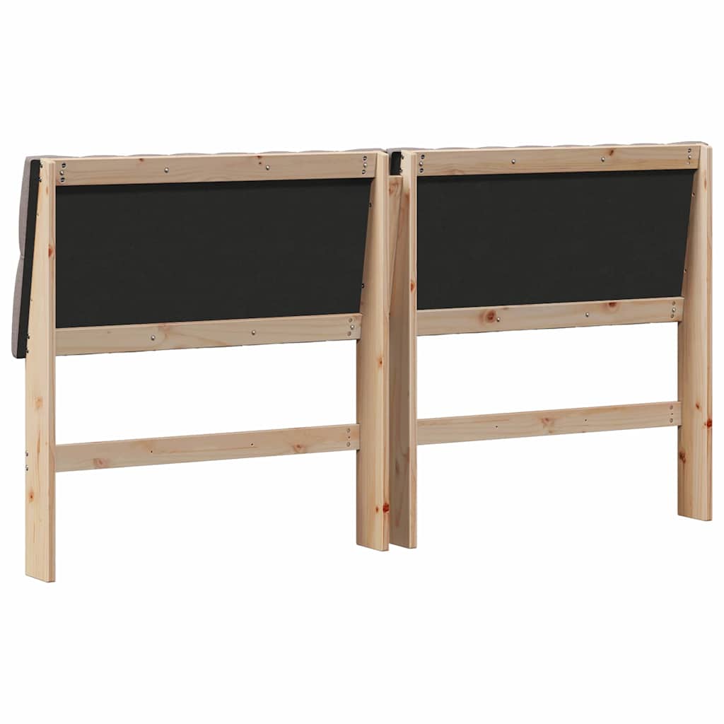 Gestoffeerd hoofdbord Taupe 180 cm Massief grenenhout is nu te koop bij PeponiXL, paradijselijk wonen!