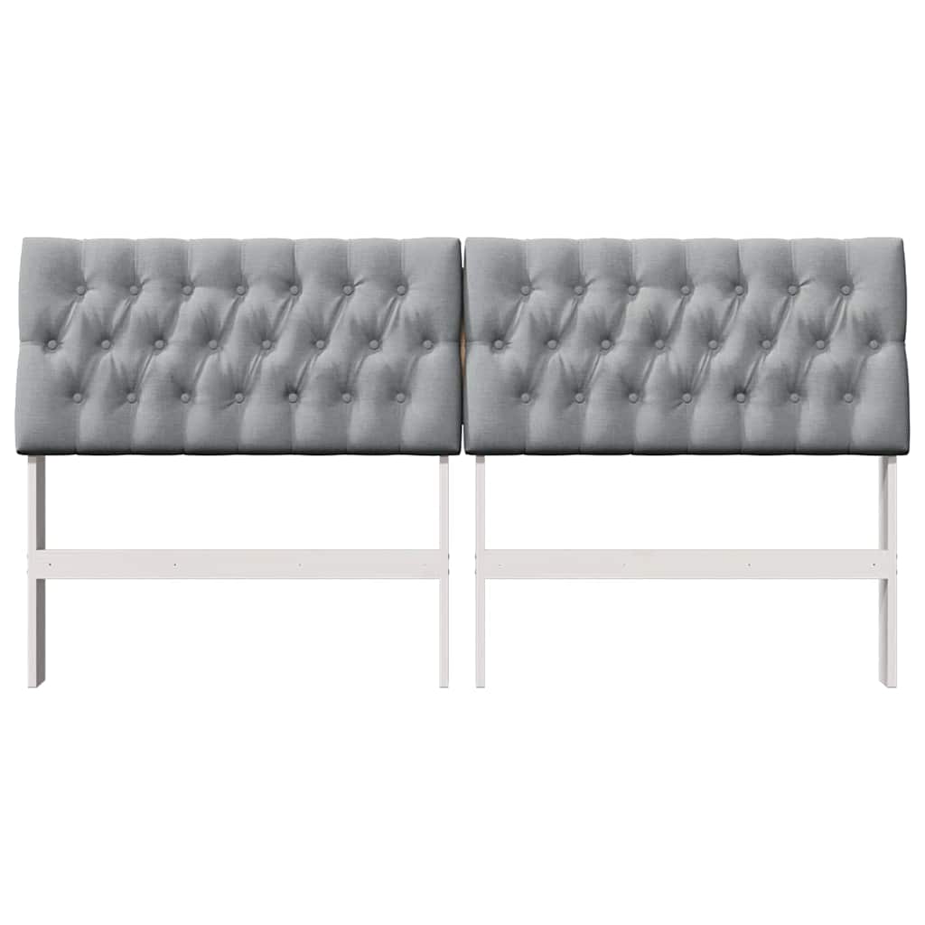 Gestoffeerd hoofdbord Lichtgrijs 180 cm Massief grenenhout is nu te koop bij PeponiXL, paradijselijk wonen!