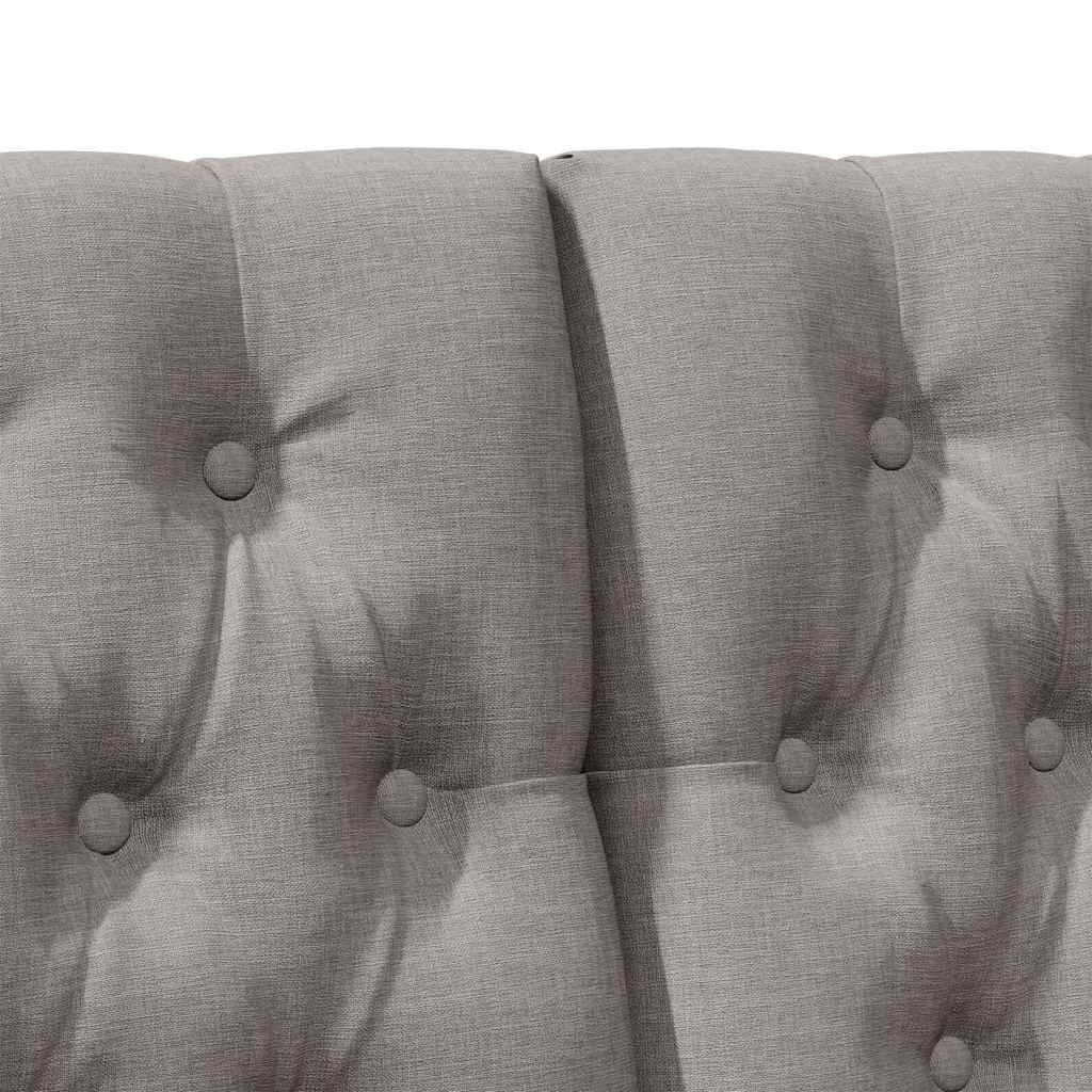 Gestoffeerd hoofdbord Taupe 150 cm Massief grenenhout is nu te koop bij PeponiXL, paradijselijk wonen!