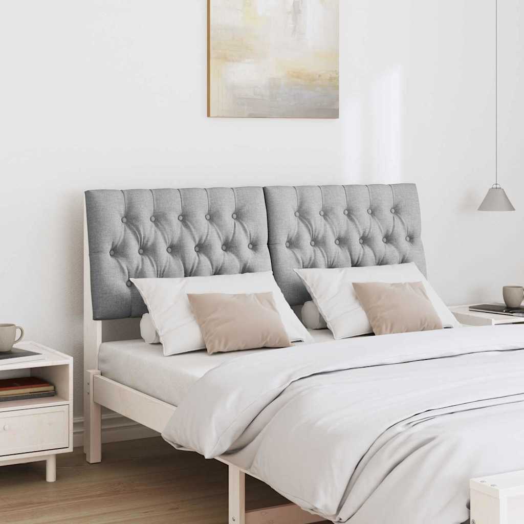 Gestoffeerd hoofdbord Lichtgrijs 150 cm Massief grenenhout is nu te koop bij PeponiXL, paradijselijk wonen!