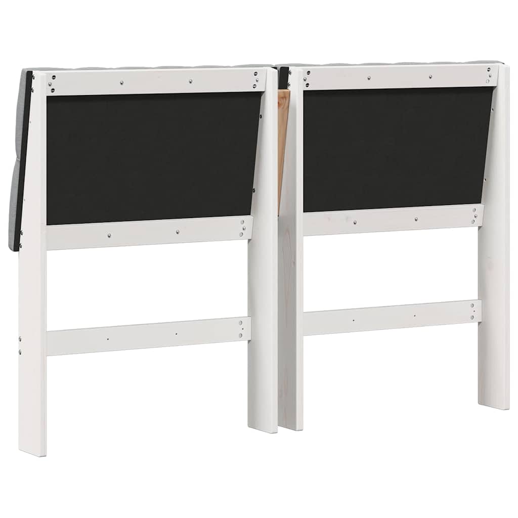 Gestoffeerd hoofdbord Lichtgrijs 150 cm Massief grenenhout is nu te koop bij PeponiXL, paradijselijk wonen!