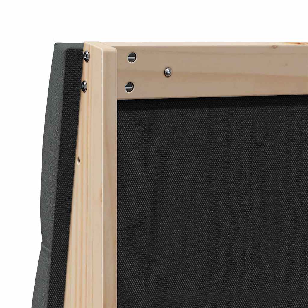 Gestoffeerd hoofdbord Donkergrijs 140 cm Massief grenenhout is nu te koop bij PeponiXL, paradijselijk wonen!