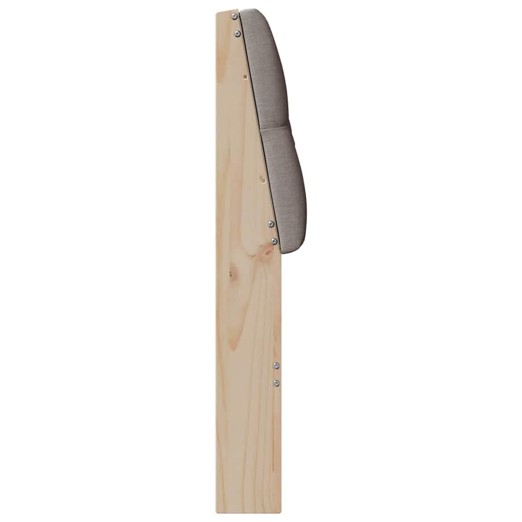 Gestoffeerd hoofdbord Taupe 140 cm Massief grenenhout is nu te koop bij PeponiXL, paradijselijk wonen!