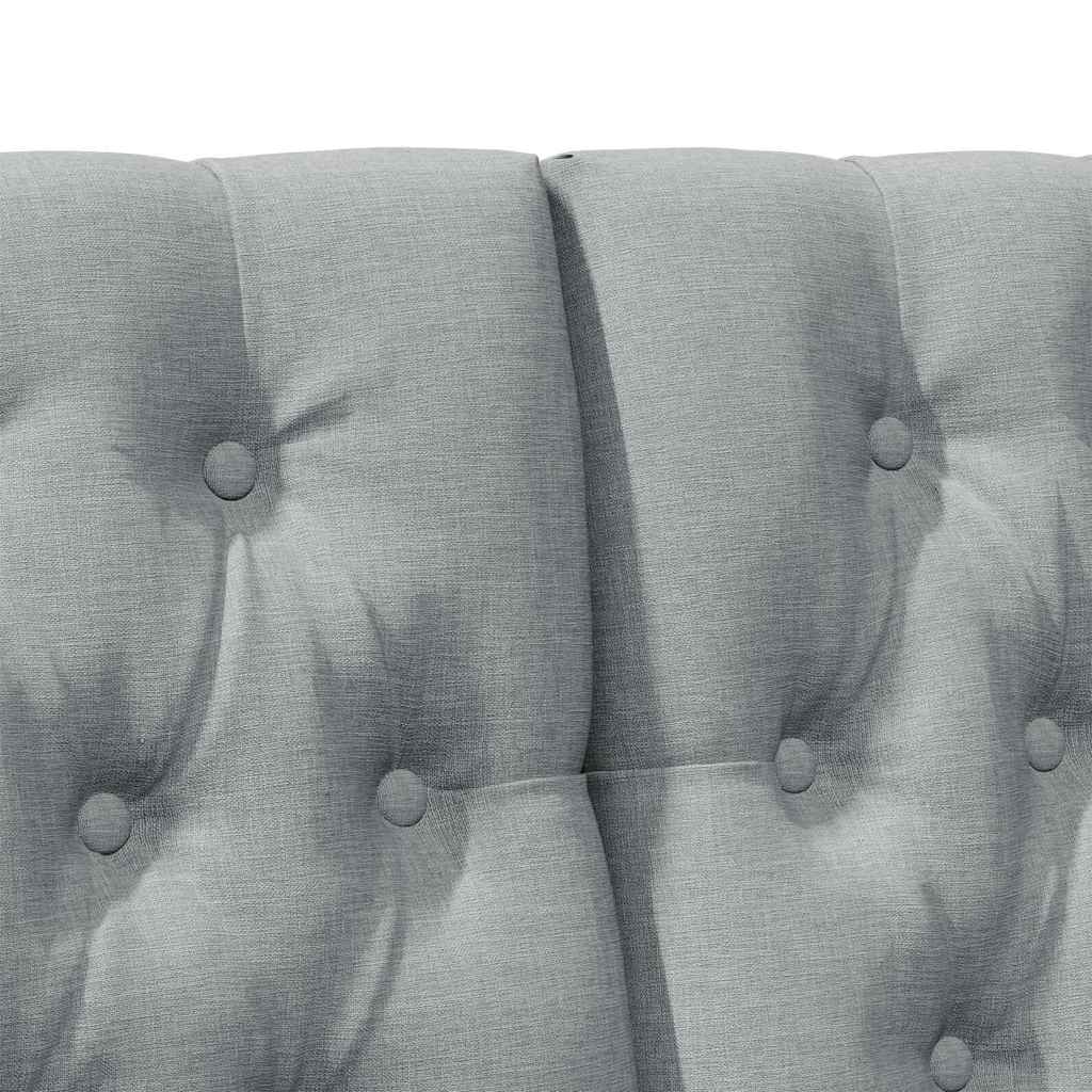 Gestoffeerd hoofdbord Lichtgrijs 135 cm Massief grenenhout is nu te koop bij PeponiXL, paradijselijk wonen!