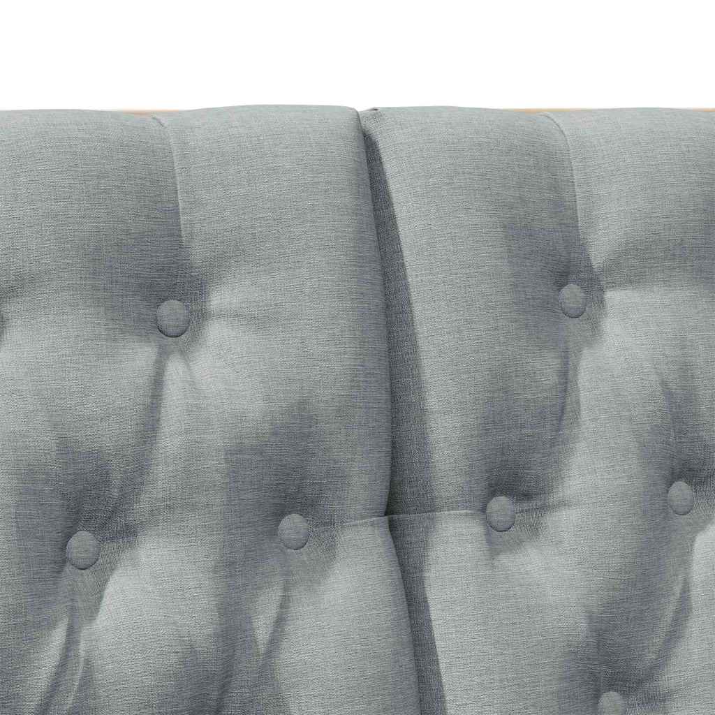 Gestoffeerd hoofdbord Lichtgrijs 120 cm Massief grenenhout is nu te koop bij PeponiXL, paradijselijk wonen!