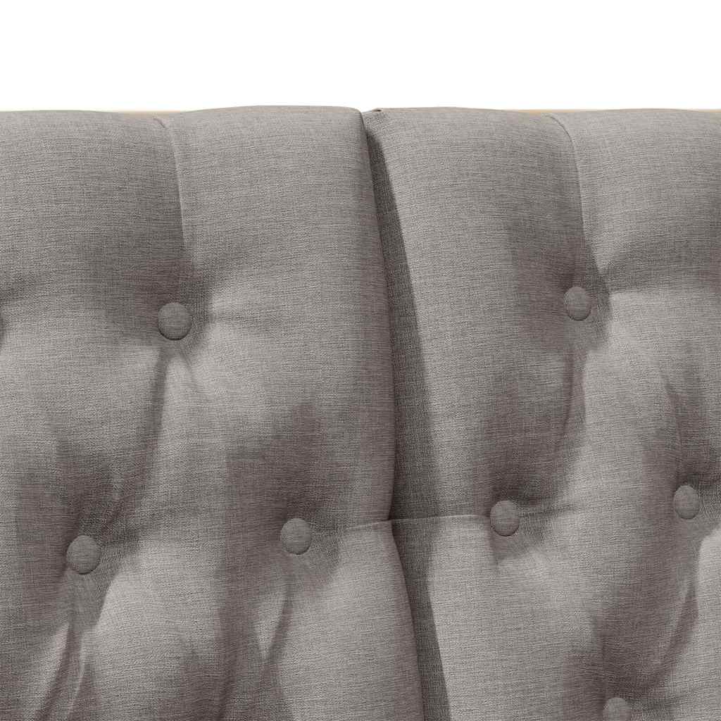 Gestoffeerd hoofdbord Taupe 120 cm Massief grenenhout is nu te koop bij PeponiXL, paradijselijk wonen!