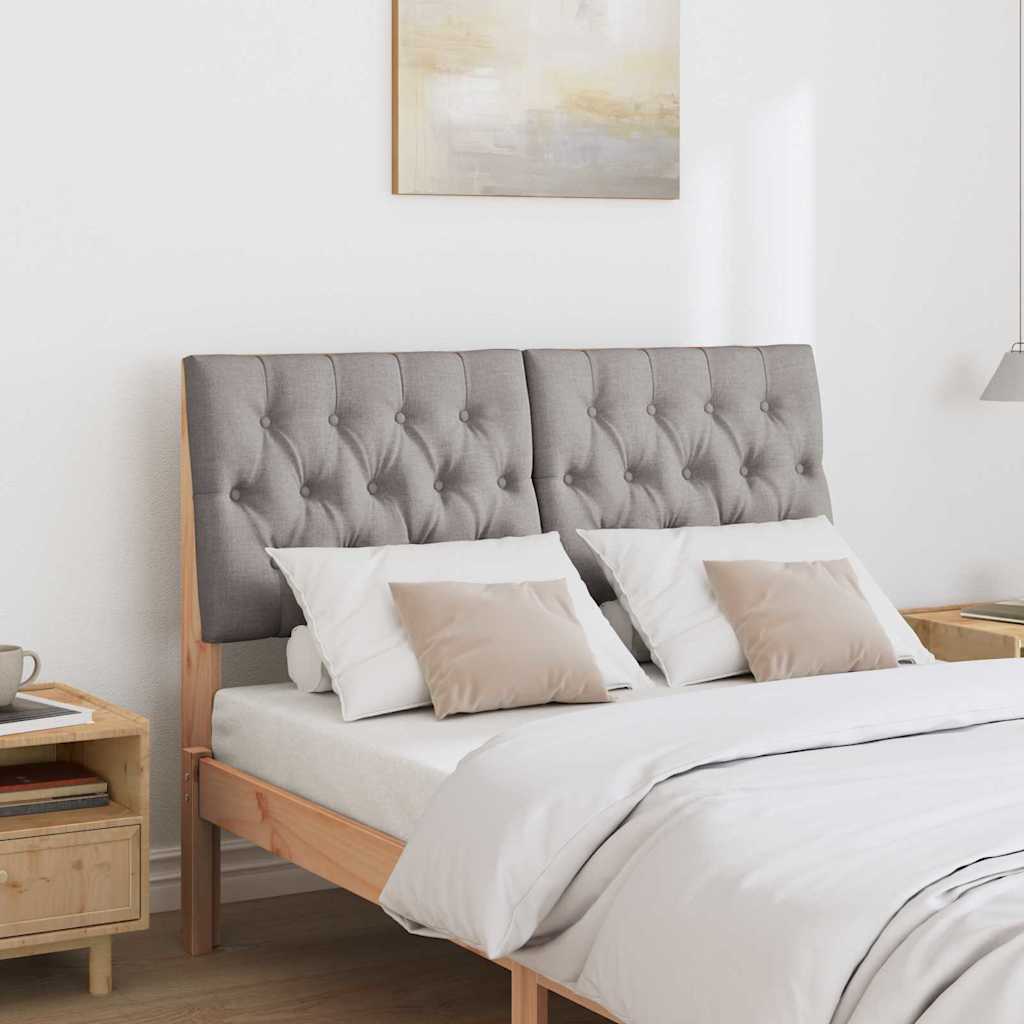 Gestoffeerd hoofdbord Taupe 120 cm Massief grenenhout is nu te koop bij PeponiXL, paradijselijk wonen!