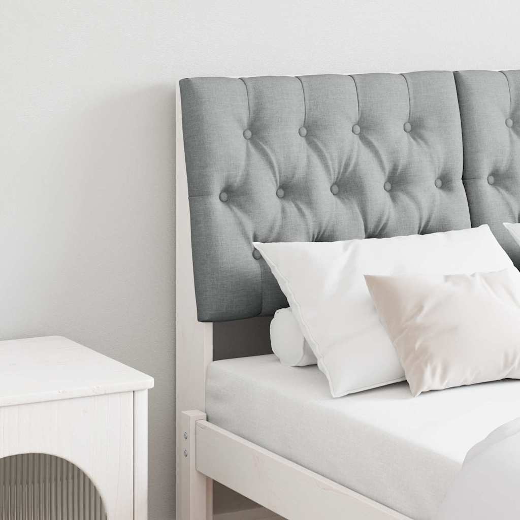 Gestoffeerd hoofdbord Lichtgrijs 120 cm Massief grenenhout is nu te koop bij PeponiXL, paradijselijk wonen!