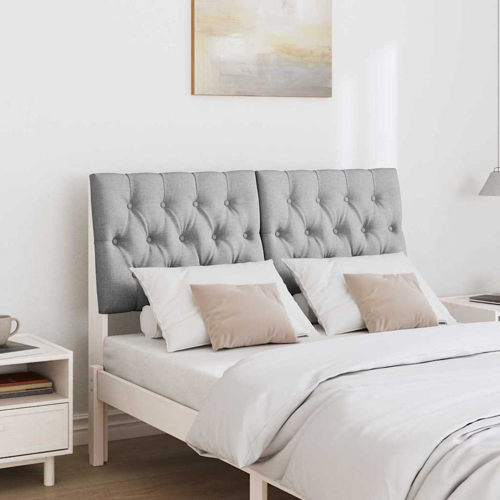 Gestoffeerd hoofdbord Lichtgrijs 120 cm Massief grenenhout is nu te koop bij PeponiXL, paradijselijk wonen!