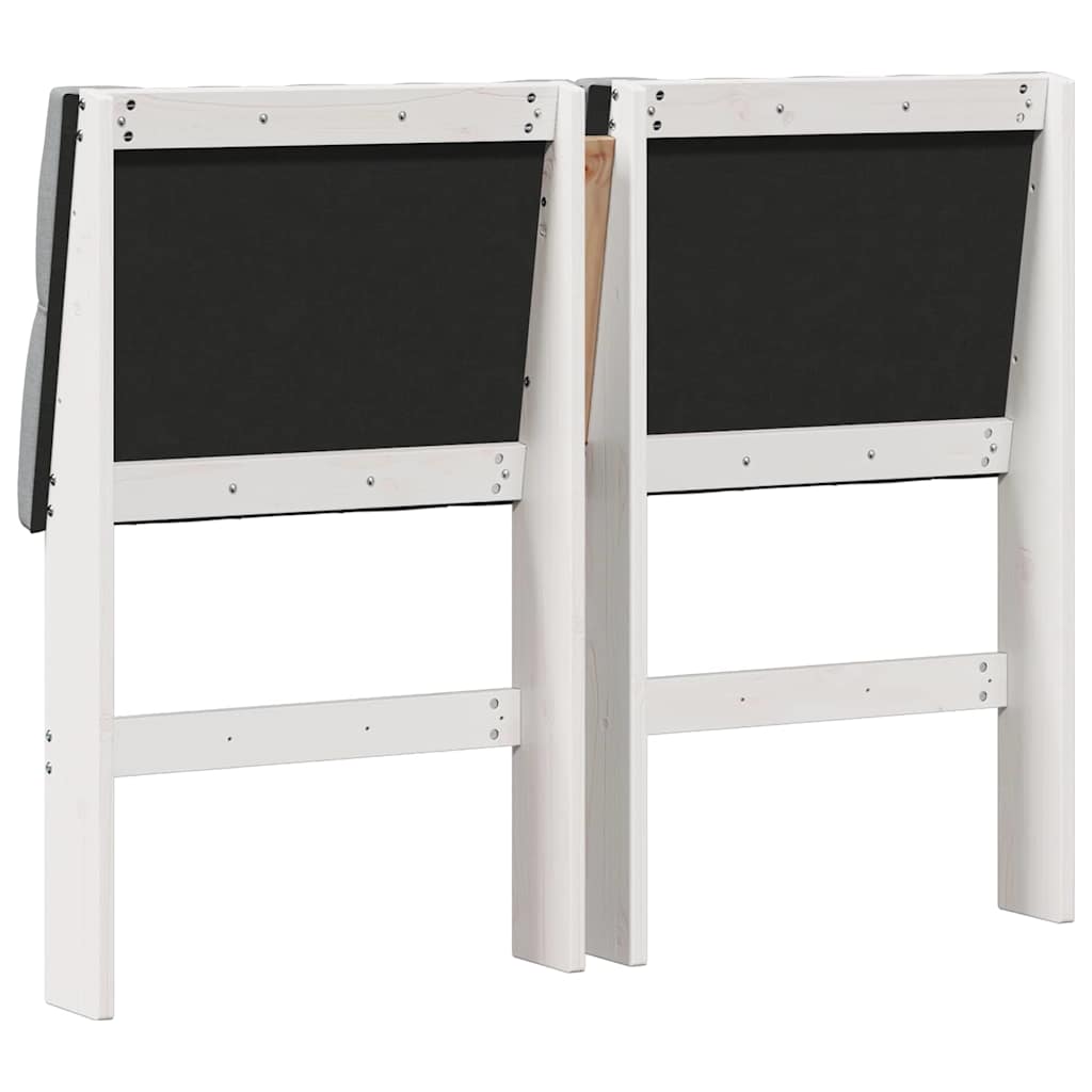 Gestoffeerd hoofdbord Lichtgrijs 120 cm Massief grenenhout is nu te koop bij PeponiXL, paradijselijk wonen!