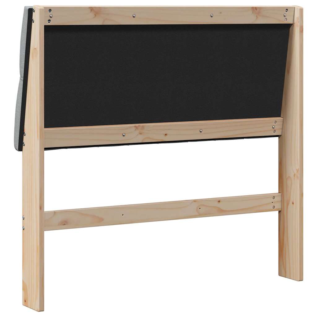 Gestoffeerd hoofdbord Lichtgrijs 100 cm Massief grenenhout is nu te koop bij PeponiXL, paradijselijk wonen!