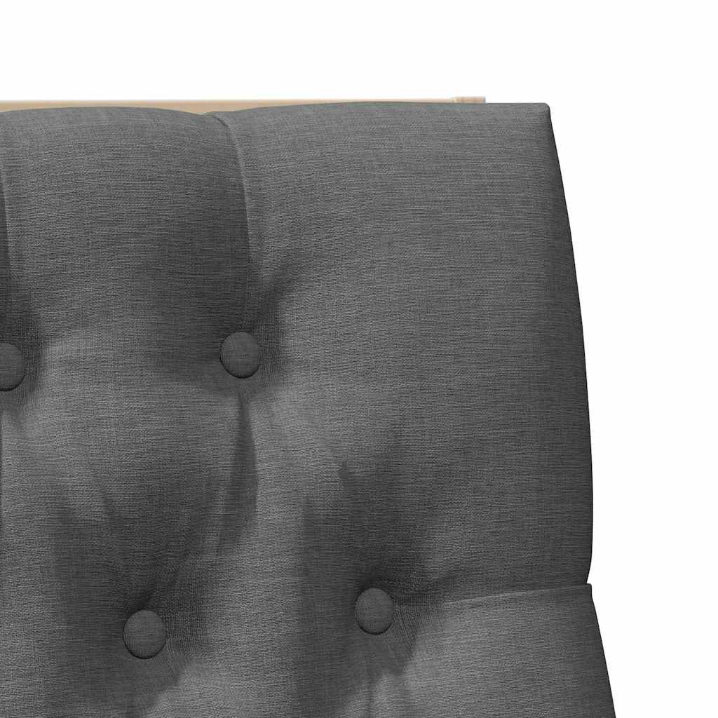 Gestoffeerd hoofdbord Donkergrijs 100 cm Massief grenenhout is nu te koop bij PeponiXL, paradijselijk wonen!