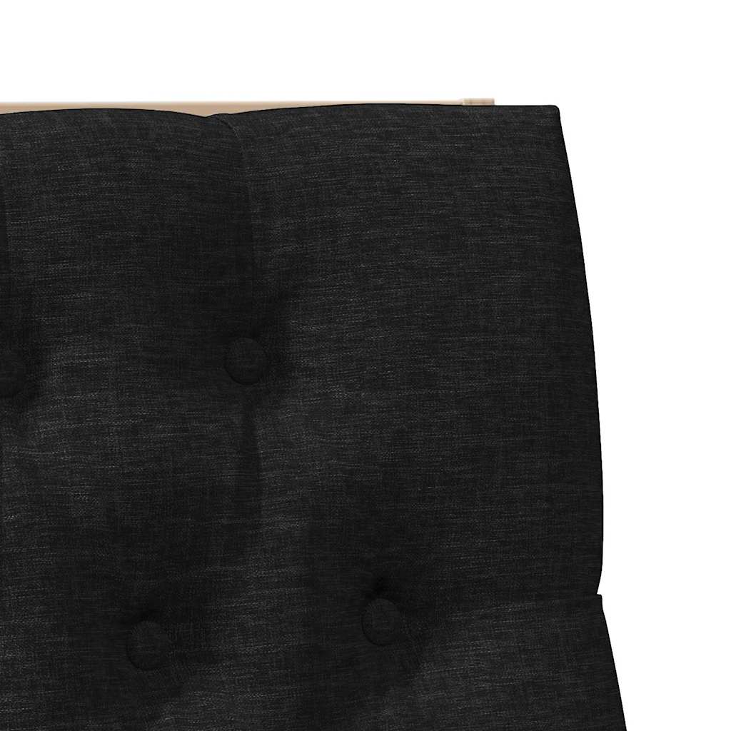 Gestoffeerd hoofdbord Zwart 100 cm Massief grenenhout is nu te koop bij PeponiXL, paradijselijk wonen!
