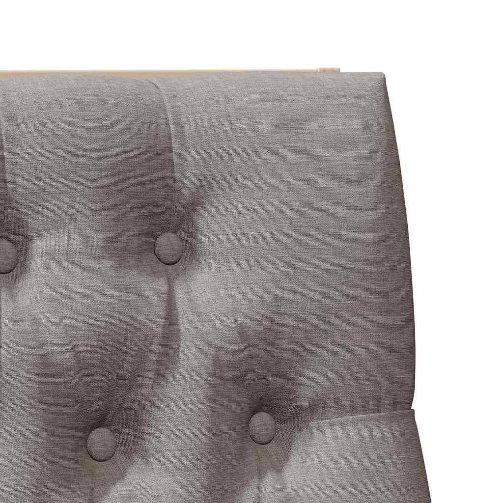 Gestoffeerd hoofdbord Taupe 100 cm Massief grenenhout is nu te koop bij PeponiXL, paradijselijk wonen!